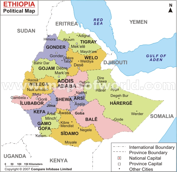 Adis Abeba map